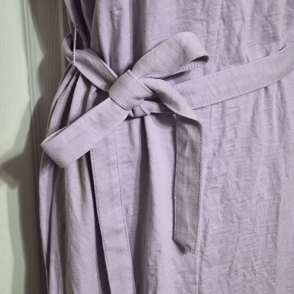 NWOT Sonoma Tie Waist Dress Lavender Size XS - Picture 5 of 7